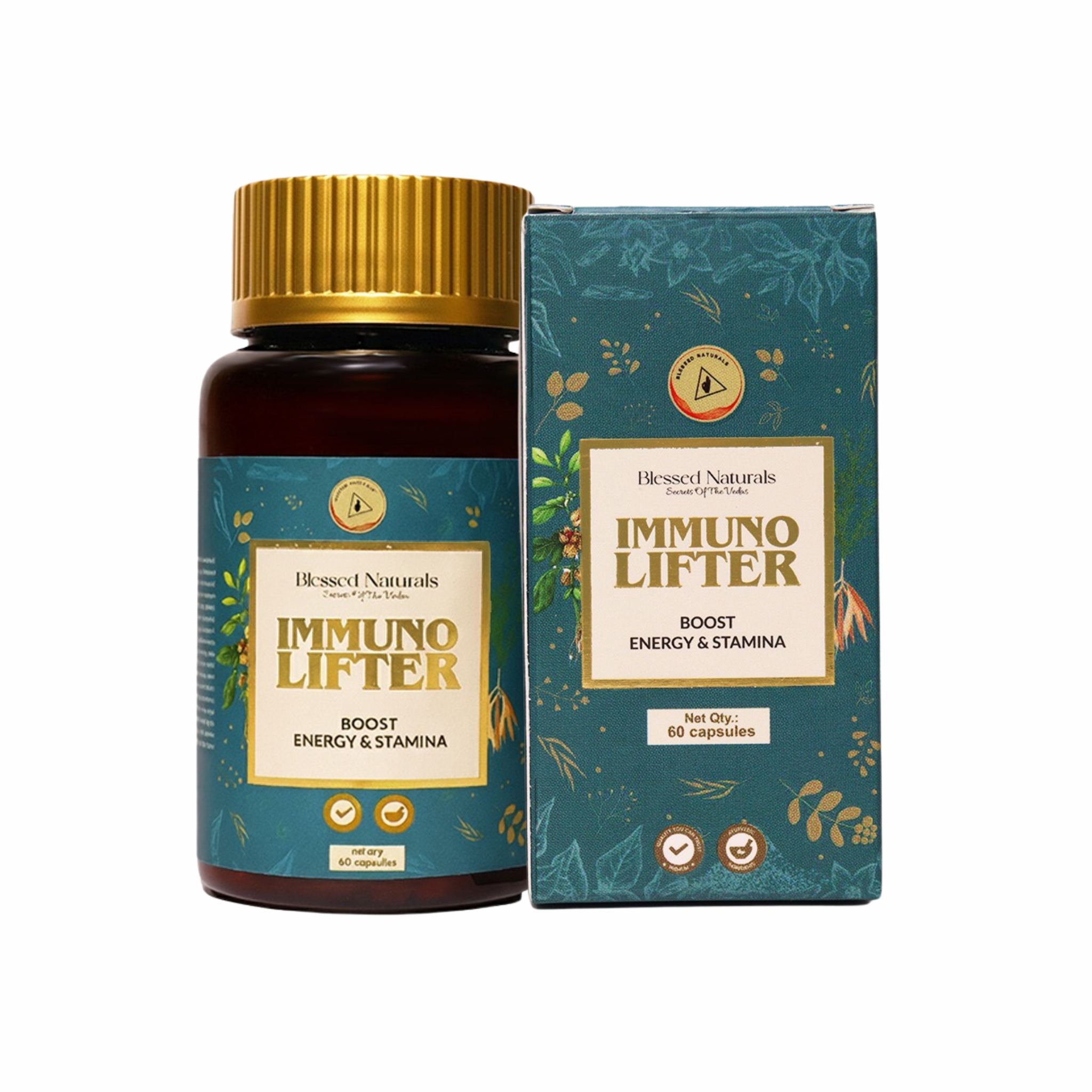 Blessed Naturals Immuno Lifter Energy and Stamina Booster (60 Capsules)