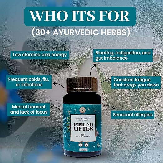 Blessed Naturals Immuno Lifter Energy and Stamina Booster (60 Capsules)