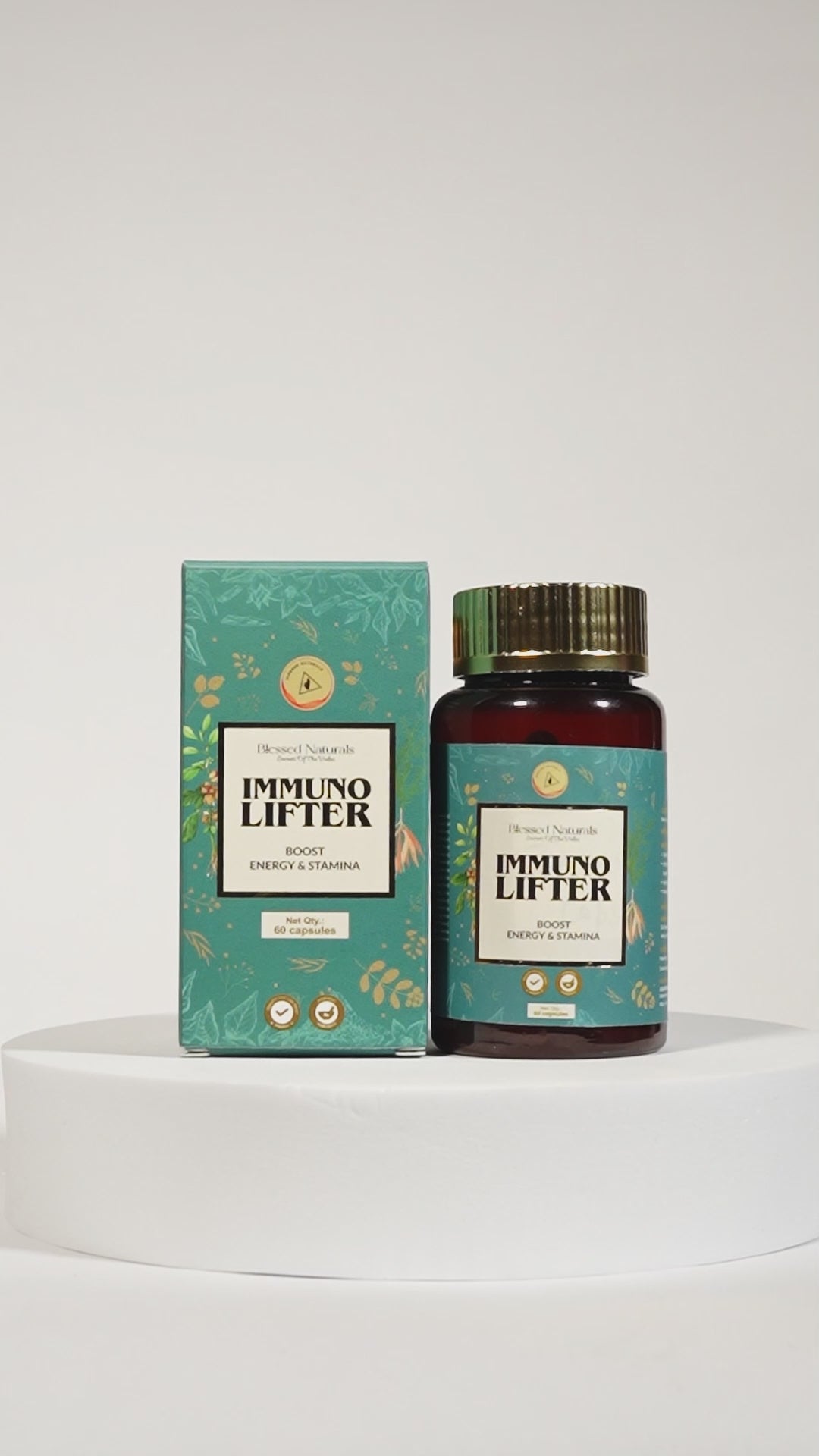 Blessed Naturals Immuno Lifter Energy and Stamina Booster (60 Capsules)